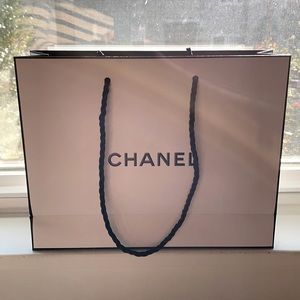 CHANEL shopping bag closet decor